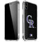 MLB Colorado Rockies - Solid Distressed iPhone XS Max Clear Case